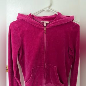 Fuchsia pink juicy couture zip up hoodie size medium